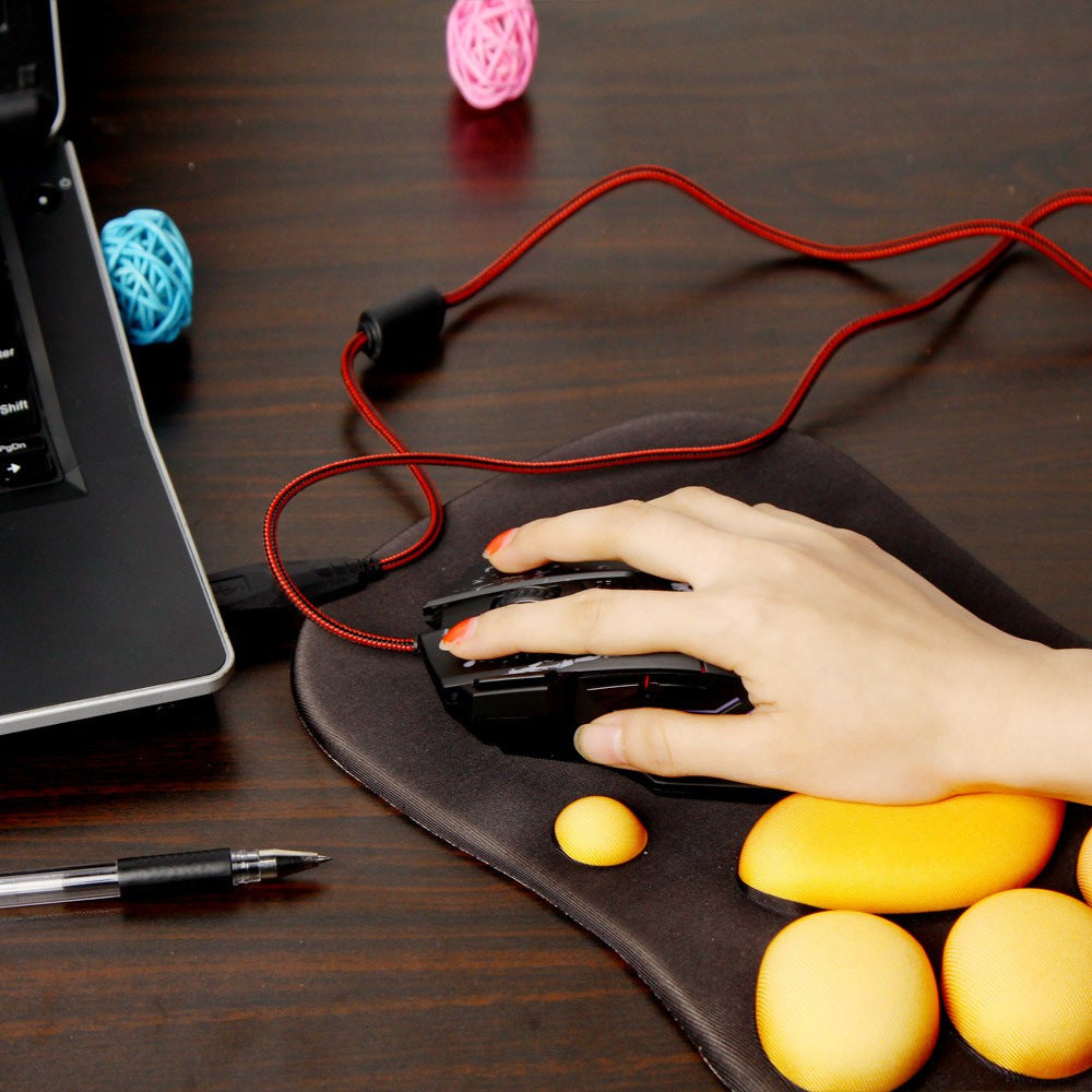 HXSJ Flowing Crack RGB Gaming Mouse with 3200 DPI