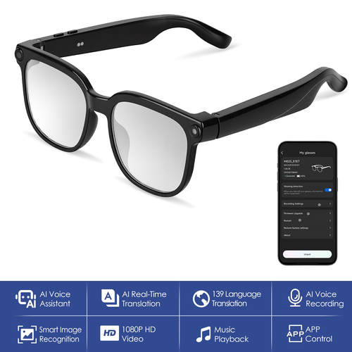 AI Smart Glasses - Up to 7 hours battery life
